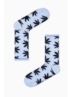 Beyaz Mari Yaprak Tasarım Tenis Spor Çorap - Görsel 2