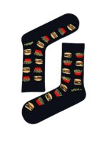 Fast Food Tasarım Soket Çorap - Görsel 2