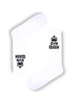 GYM Queen Yazılı Tenis Spor Çorap - Görsel 2