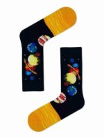 Güneş ve Gezegenler Desenli Renkli Soket Çorap - Görsel 2