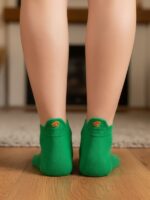 Hamburger Nakışlı Spor Patik Çorap