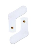 Hamburger Nakışlı Tenis Spor Çorap - Görsel 2