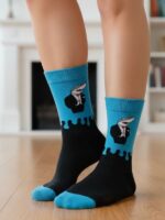 Jaws Man Tasarımlı Soket Çorap