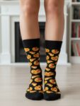 Kalpli Pizza Tasarım Soket Çorap