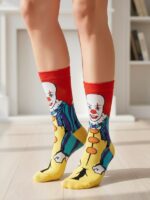 Kızgın Palyaço Tasarım Soket Çorap