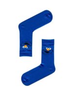 Mavi Kurabiye Canavarı Tasarım Soket Çorap - Görsel 2