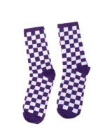 Mor Dama Desenli Renkli Spor Çorap - Görsel 2