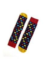 Pacman Desenli Renkli Soket Çorap - Görsel 2