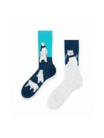 Sağlı Sollu Kutup Ayısı Desenli Soket Çorap - Görsel 2