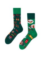 Sağlı Sollu Mangal Desenli Soket Çorap - Görsel 2