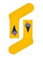 Sarı Dondurma Desenli Tenis Çorap - Görsel 2