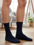 Tam Yazlık Bambu Klasik Erkek Lacivert Çorap