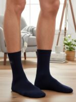 Tam Yazlık Bambu Klasik Erkek Lacivert Çorap