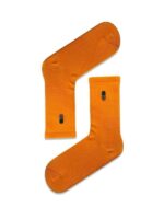 Turuncu Ananas Nakışlı Tenis Spor Çorap - Görsel 2