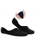 Unisex Bambu Antrasit Görünmez Babet Çorap - Görsel 2