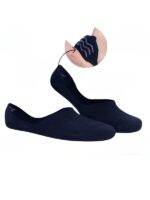 Unisex Bambu Lacivert Görünmez Babet Çorap - Görsel 2