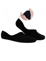 Unisex Bambu Siyah Görünmez Babet Çorap - Görsel 2