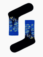 Van Gogh Yıldızlı Geceler Tablo Art Desenli Renkli Çorap - Görsel 2