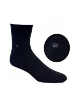 Yarım Konç Siyah 4 Mevsim Bambu Erkek Çorap - Görsel 2