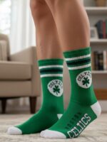 Yeşil Celtics Basketbol Tenis Spor Çorap