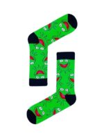 Yeşil Kermit Tasarım Soket Çorap - Görsel 2