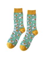 Yeşil Yumurta Tasarım Soket Çorap - Görsel 2