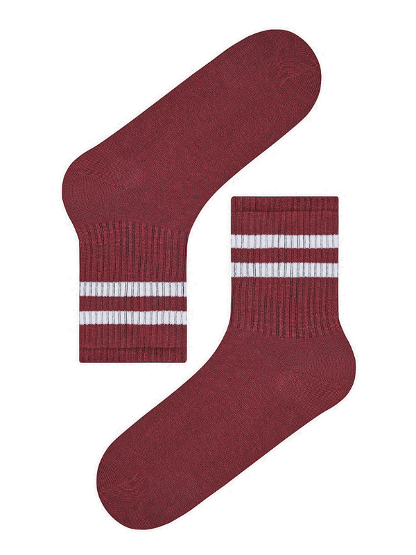 bordo-çizgili-orjinal-aksu-corap