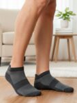 Helix Dört Mevsim Melanj Gri Bambu Erkek Patik Çorap