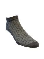 Ekose Dört Mevsim Melanj Gri Bambu Erkek Patik Çorap - Görsel 2